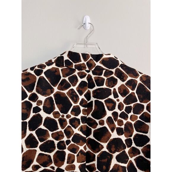 Calvin Klein Giraffe Print Vest - Brown and White - Picture 7 of 12